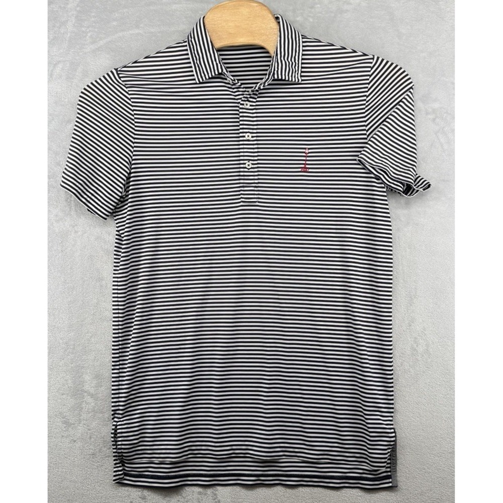 RLX Golf Polo Ralph Lauren Short‎ Sleeve Shirt Striped Carmel CC Men's M